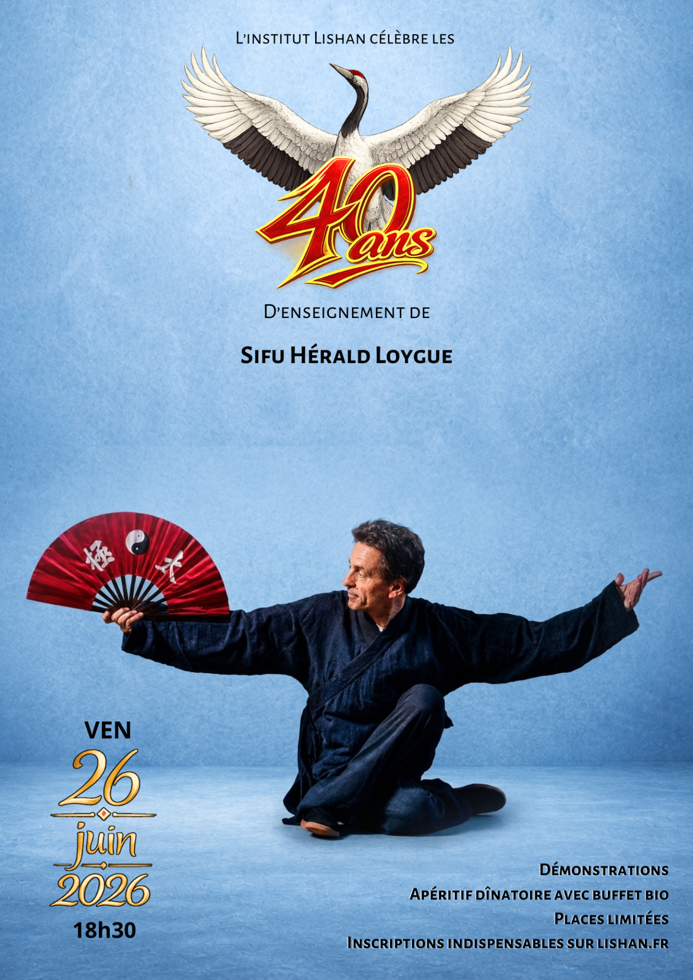 Soirée de fin d&rsquo;année / Anniversaire des 40 ans d&rsquo;enseignement de Sifu Hérald Loygue