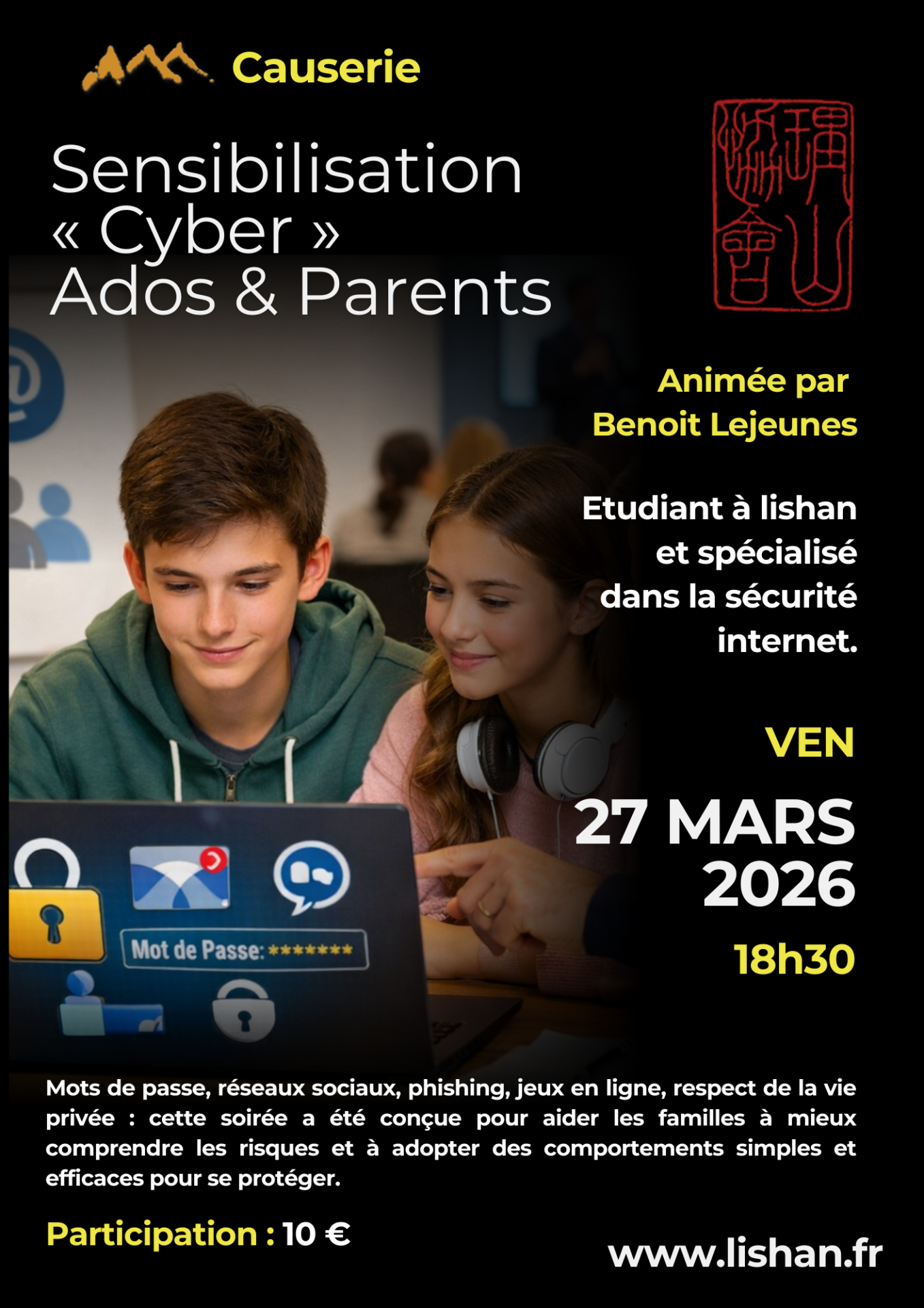 Sensibilisation « Cyber » – Ados & Parents