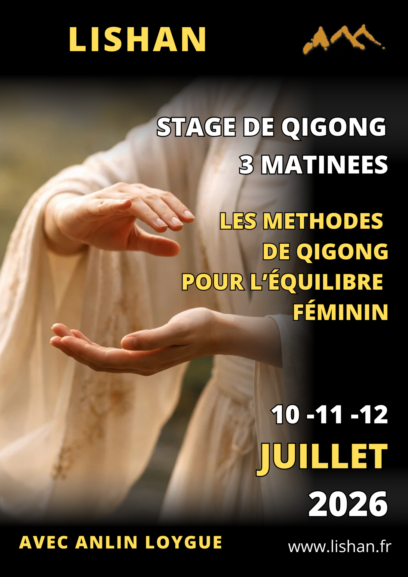 Les méthodes de Qigong pour l&rsquo;équilibre féminin : STAGE DE QIGONG SUR 3 MATINEES