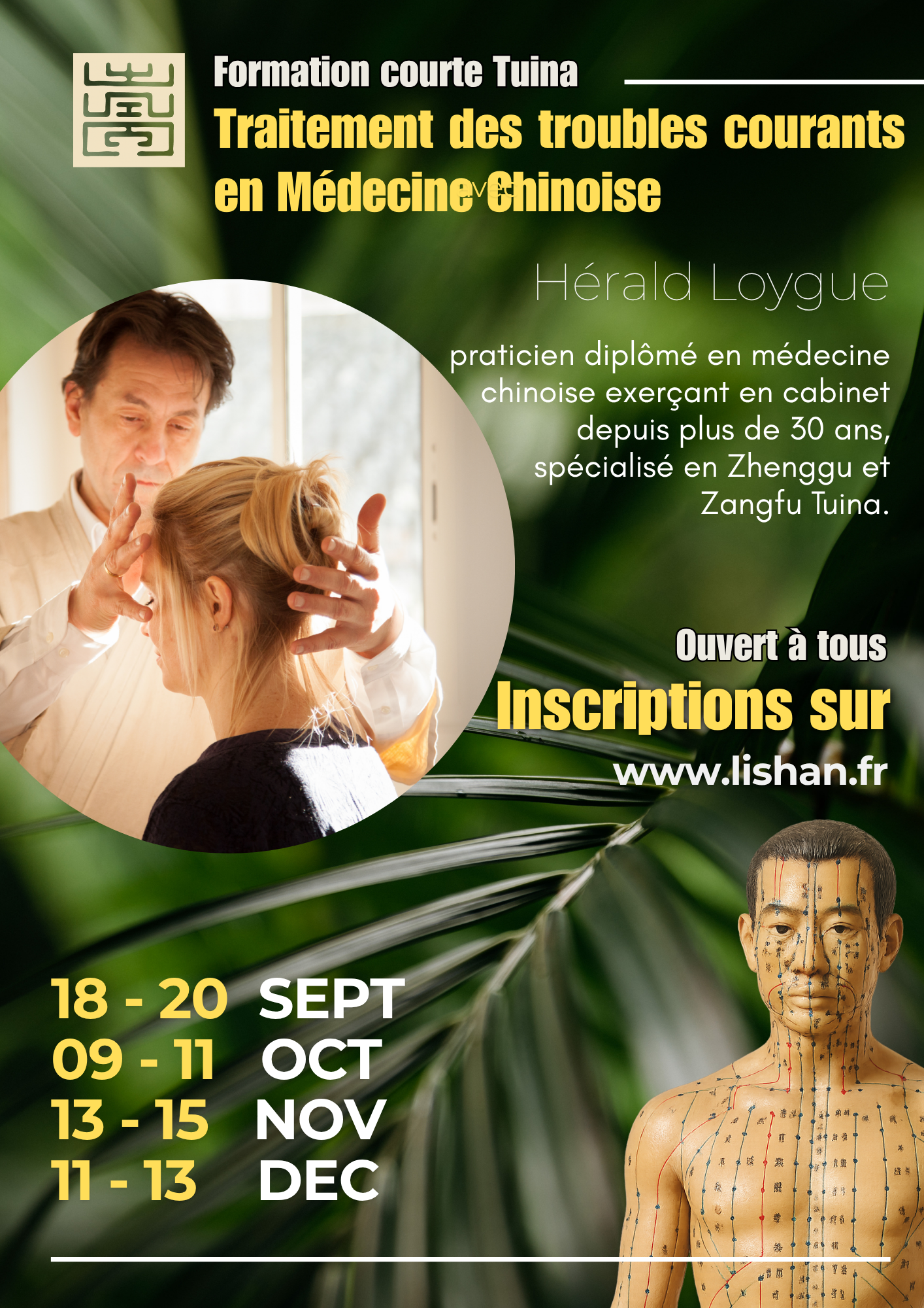 FORMATION TUINA – SESSION 1 :