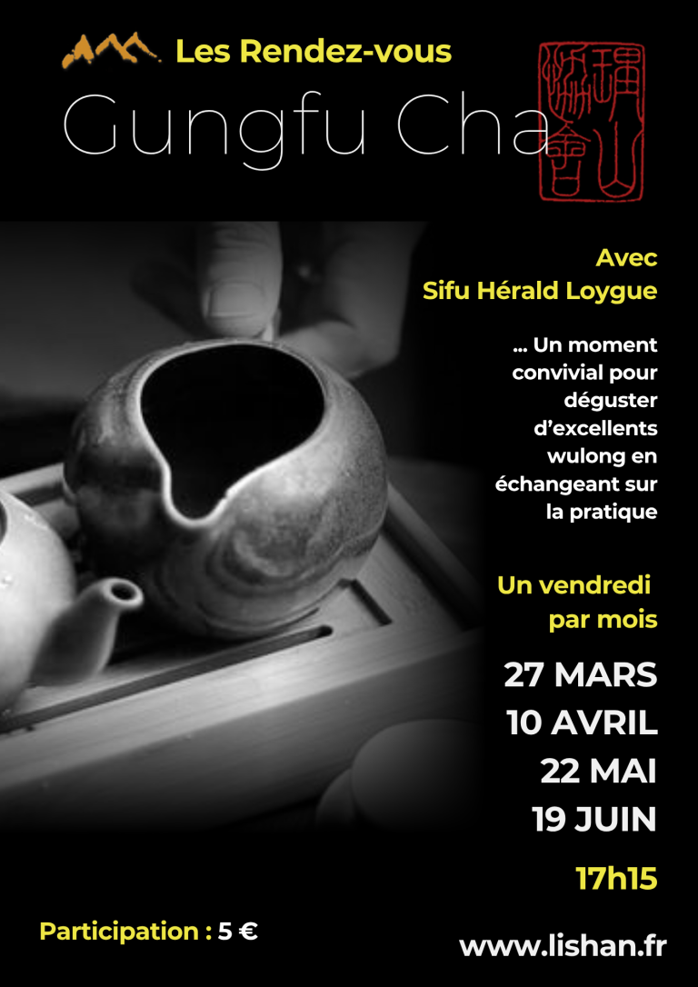 Les Rendez-vous « Gungfu Cha » !