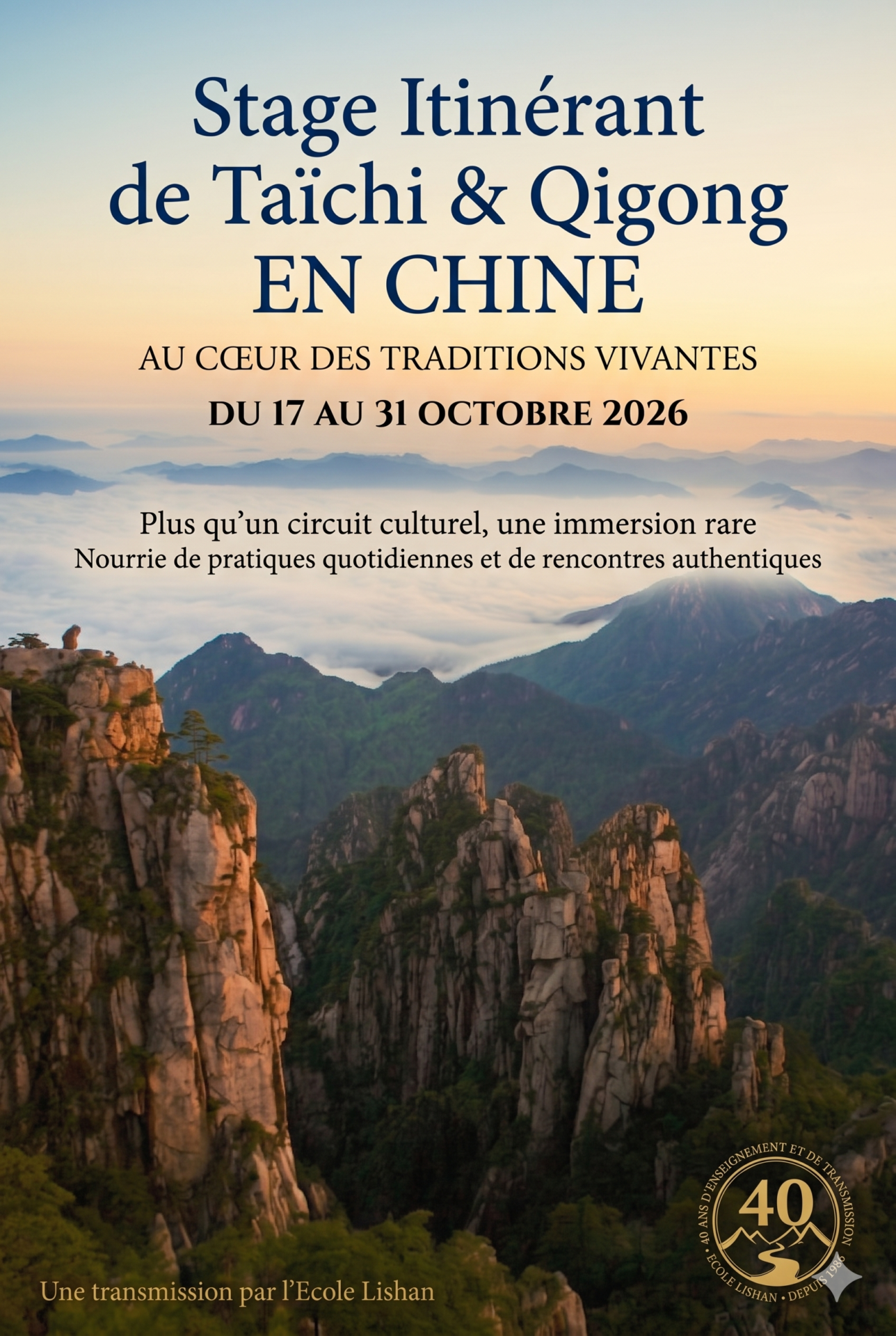 En route pour la Chine ! – Voyage Lishan 2026