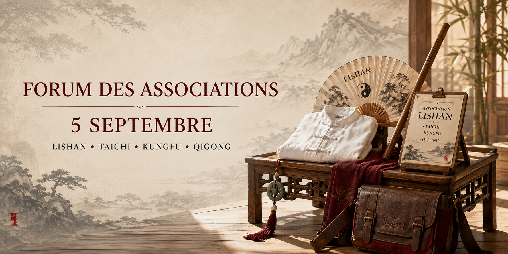 Lishan sera présent au forum des associations le 5 septembre !