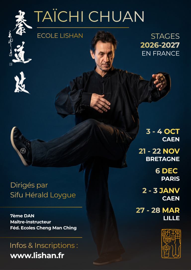 TAÏCHI CHUAN – Stage à Lille avec Sifu Hérald Loygue